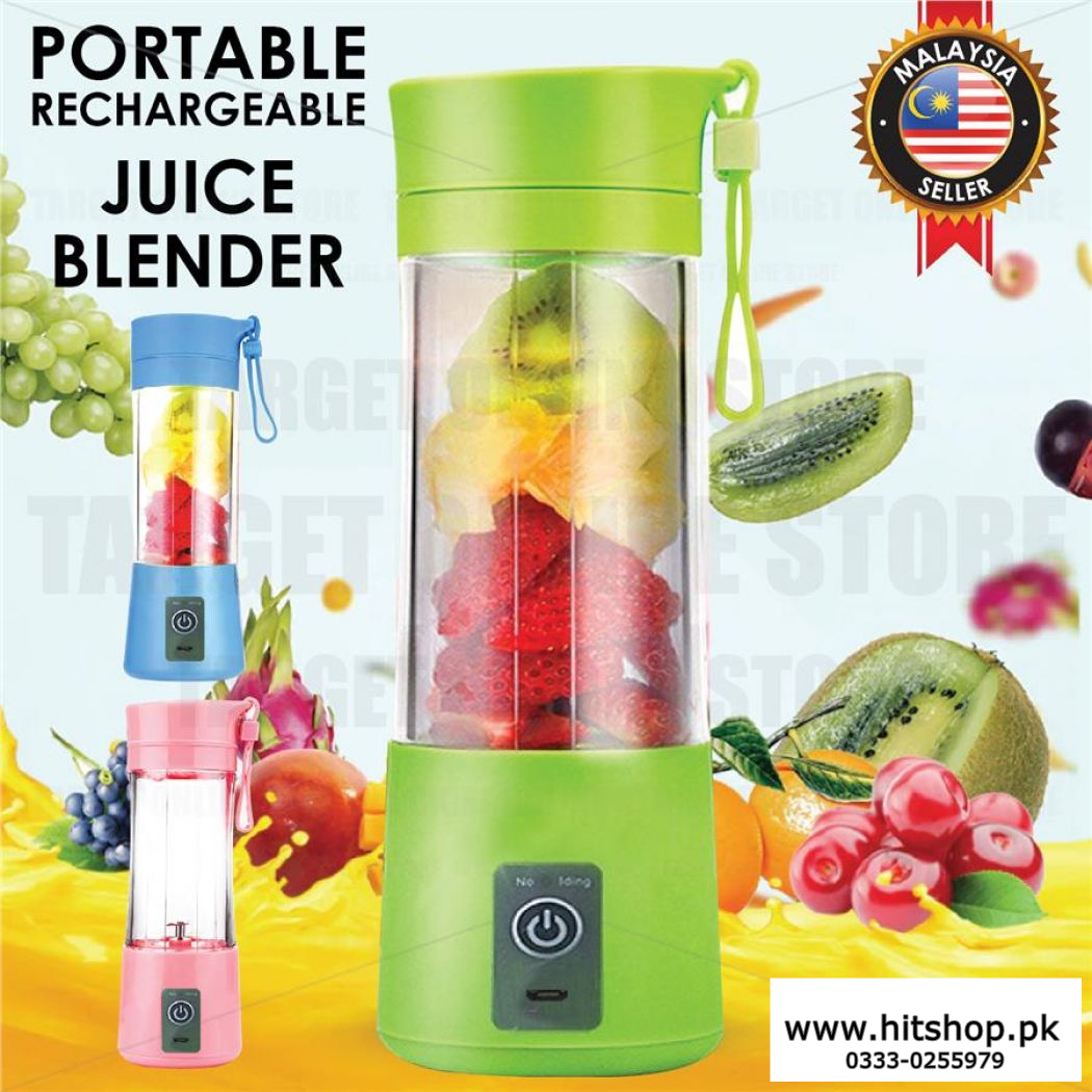 1 Portable USB Electric Rechargeable Fruit Juicer Smoothie Maker in